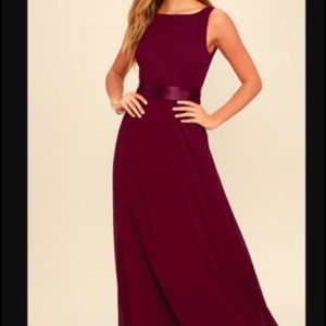 Lulus formal floor length green dress